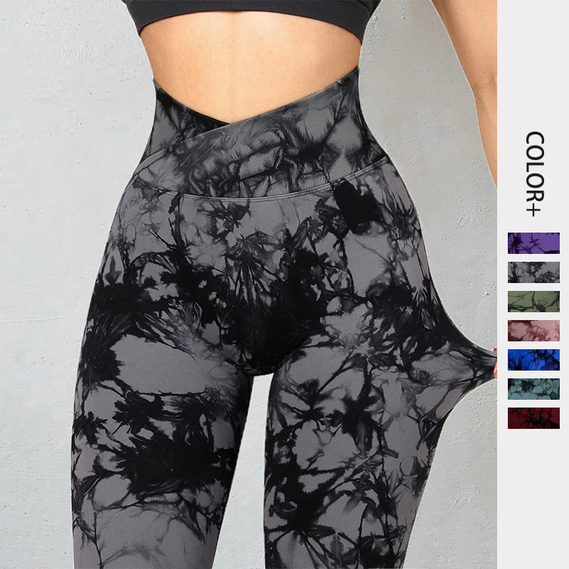 Dye Leggings Women Yoga Pants P