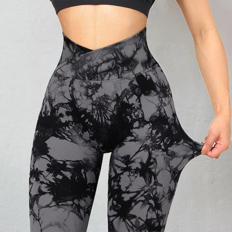 Dye Leggings Women Yoga Pants P