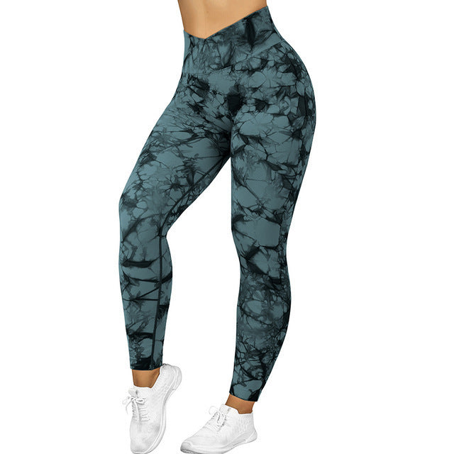 Dye Leggings Women Yoga Pants P