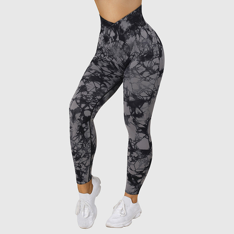 Dye Leggings Women Yoga Pants P