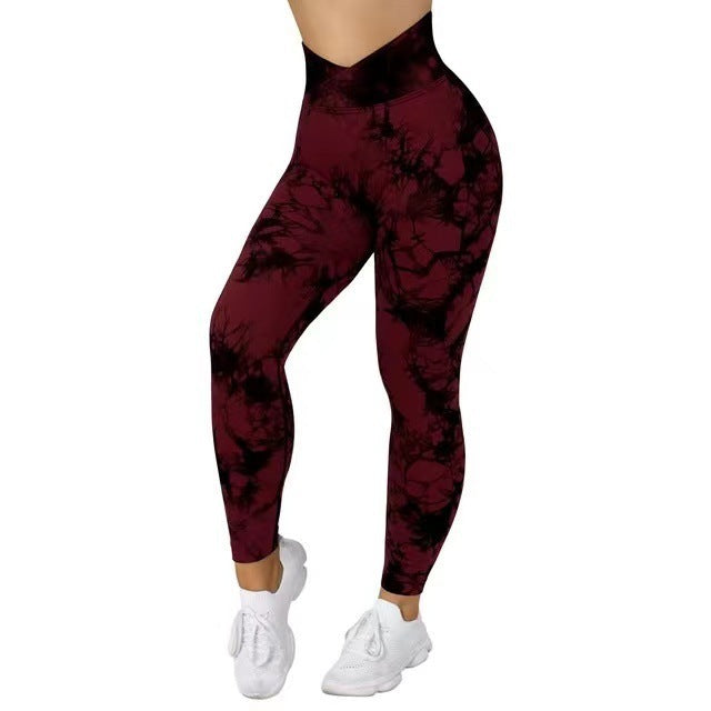 Dye Leggings Women Yoga Pants P