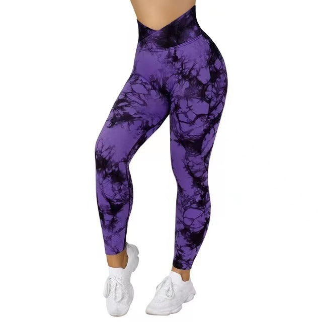Dye Leggings Women Yoga Pants P